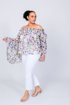 Brittney Off The Shoulder Bell Sleeve Top