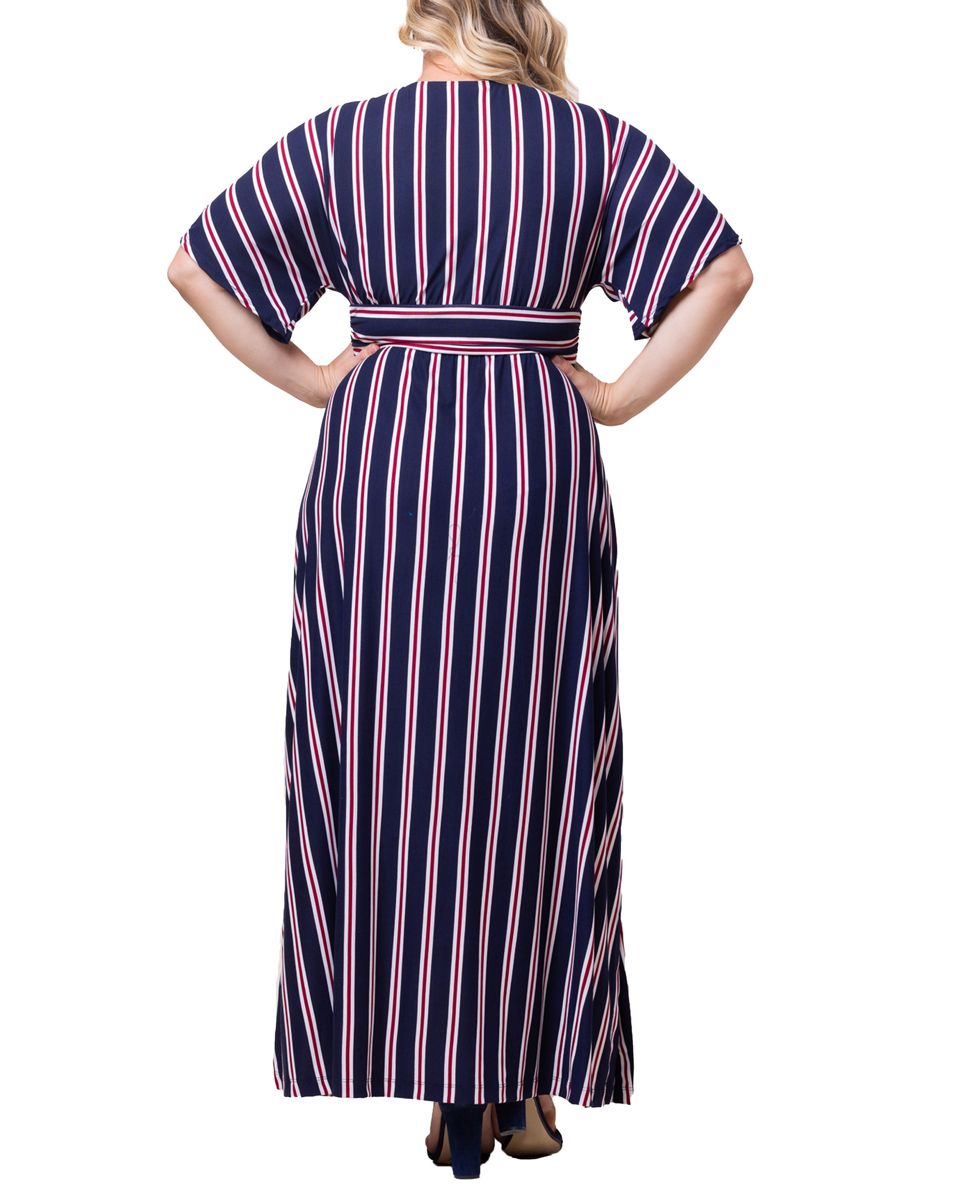 Vienna Maxi Dress, NAUTICAL NAVY STRIPES / Navy, alternate image number 1