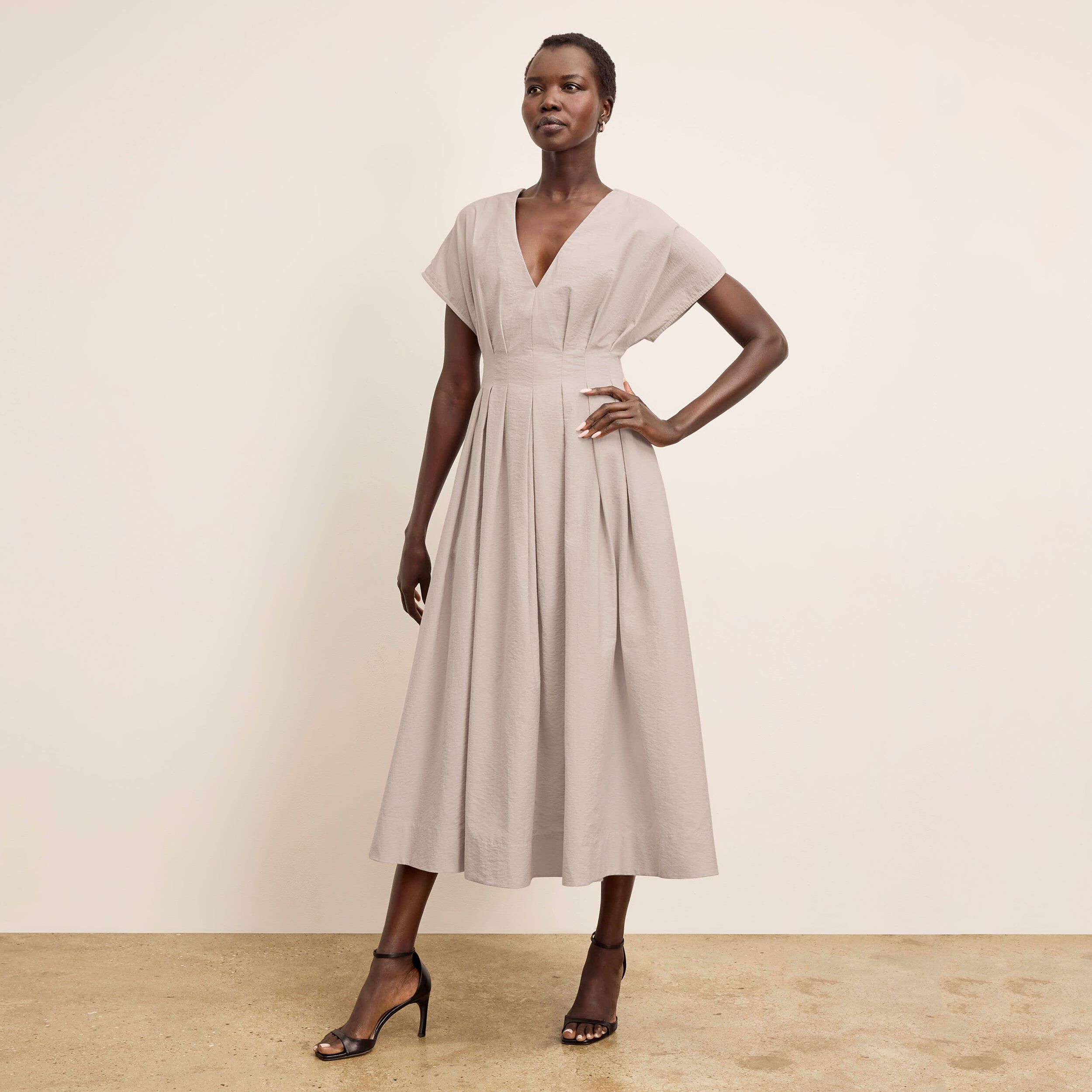 Jelina Summer Friday Dress - Voile, Quartz / Light Grey, alternate image number 1