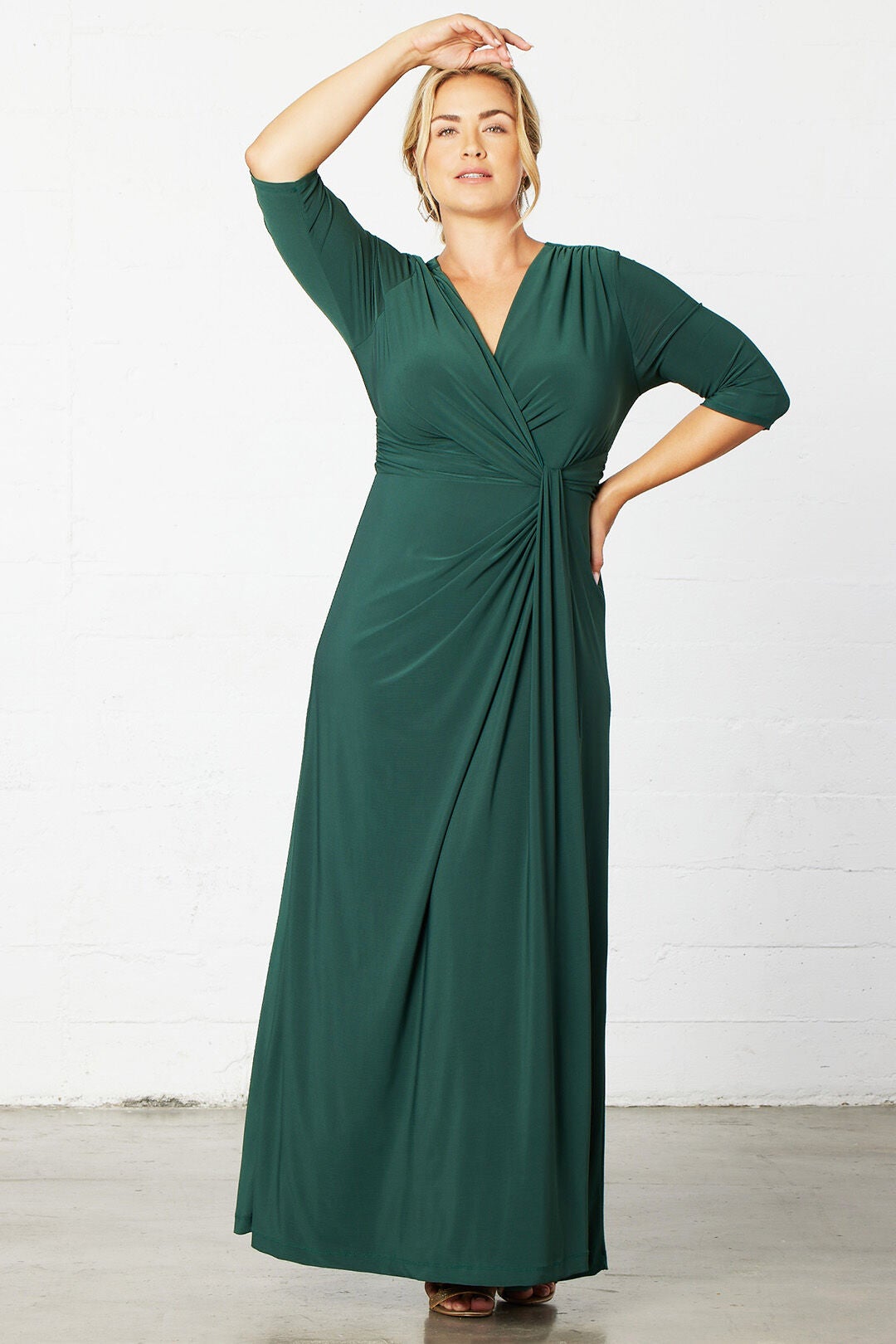 Evening Romance Gown, HUNTER GREEN / Hunter Green, alternate image number 4