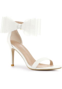 Open Toe Bow Tie Stiletto Heel Sandals