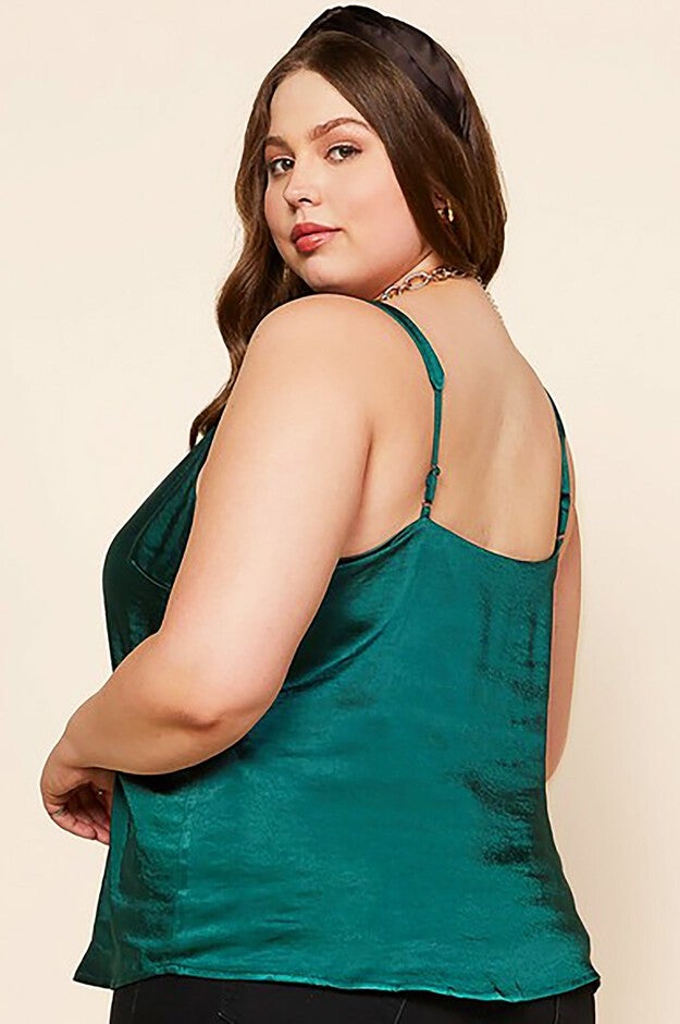 Joy Satin Scalloped Cami, , alternate image number null