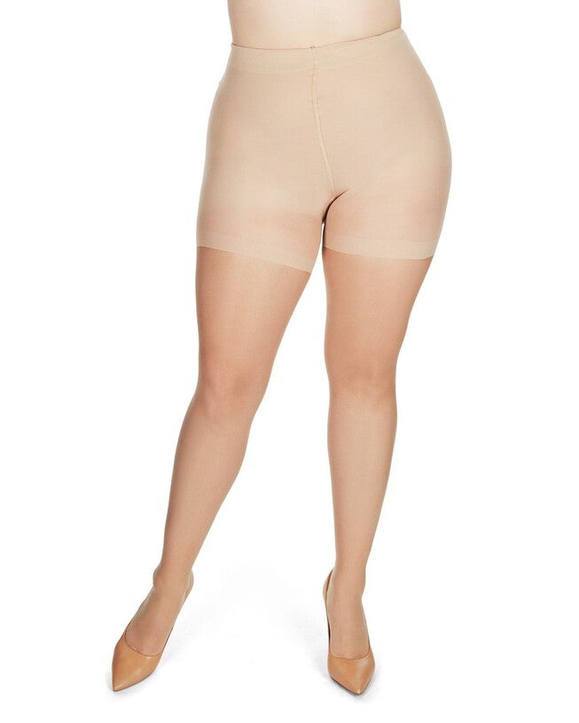 Crystal Sheer Shaper Control Top Tights, Nude / Cream, alternate image number 1