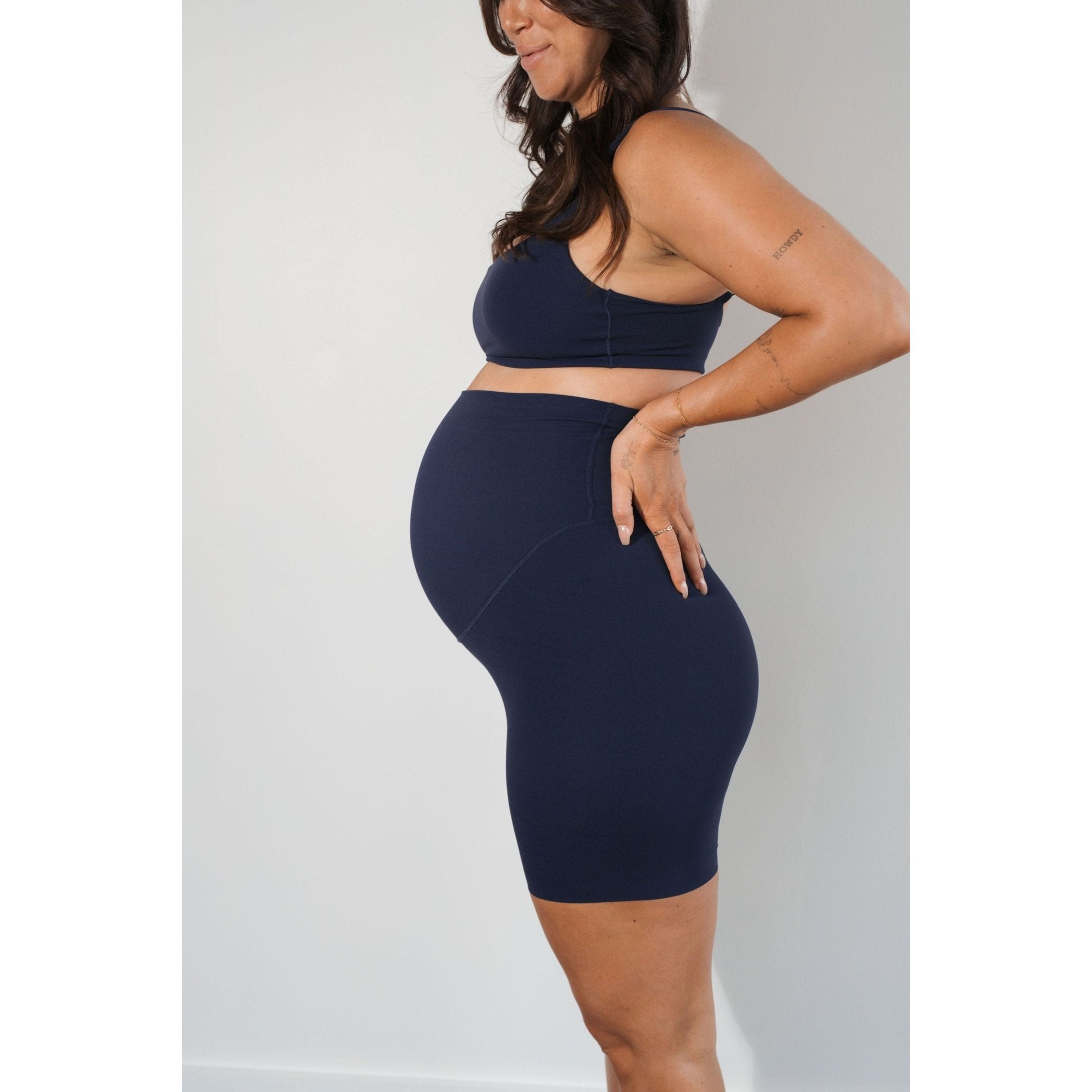 Cloud II Maternity Rider Short, Oxford / Navy, alternate image number 3