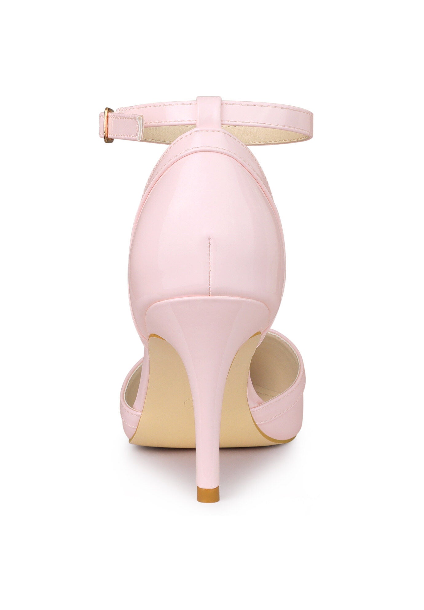 Pointed Toe Stiletto High Heel Pumps Evening Dress Shoes, Pink / Pink, alternate image number 2