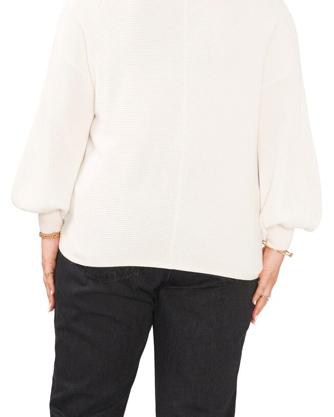 Harlow Bubble Sleeve Sweater, ANTIQ WHITE / Ivory, alternate image number 2