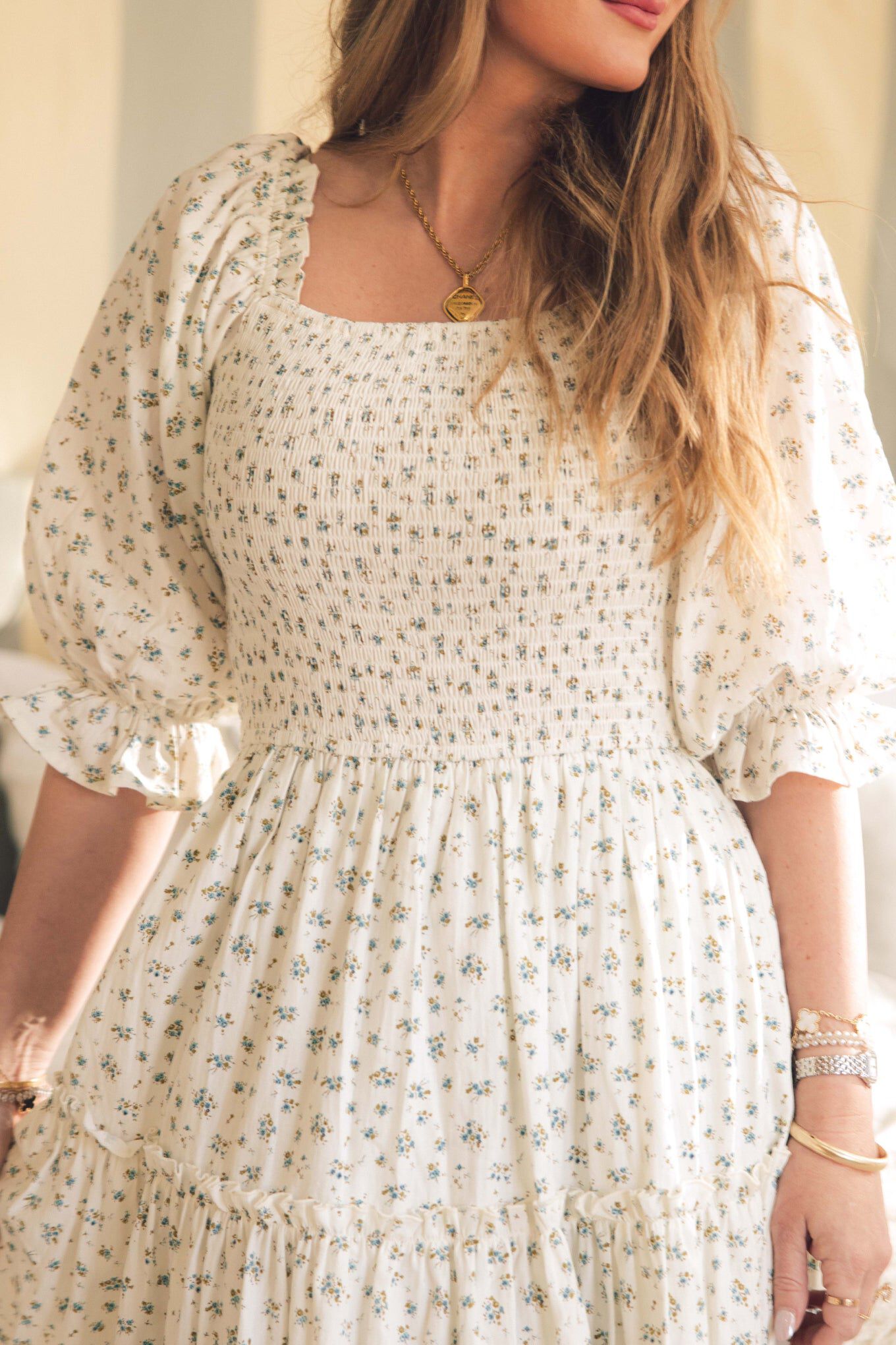 Madeline Dress, Blue / Light Blue, alternate image number 1