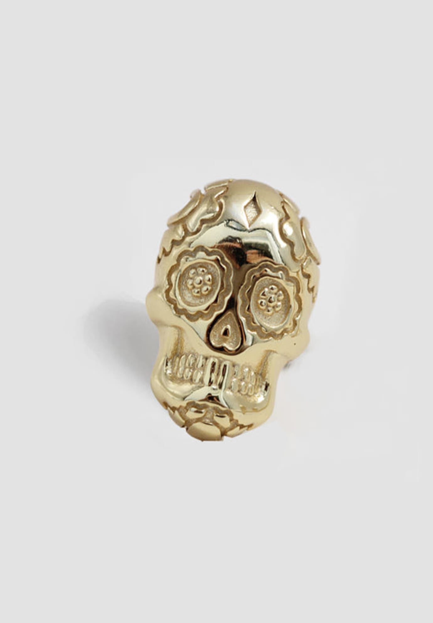 DAY OF THE DEAD Skull Stud| Single Earring, Silver / Silver, hi-res image number 0