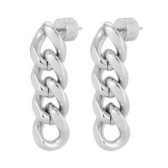 Valentina 4 Link Drop Earrings Silver