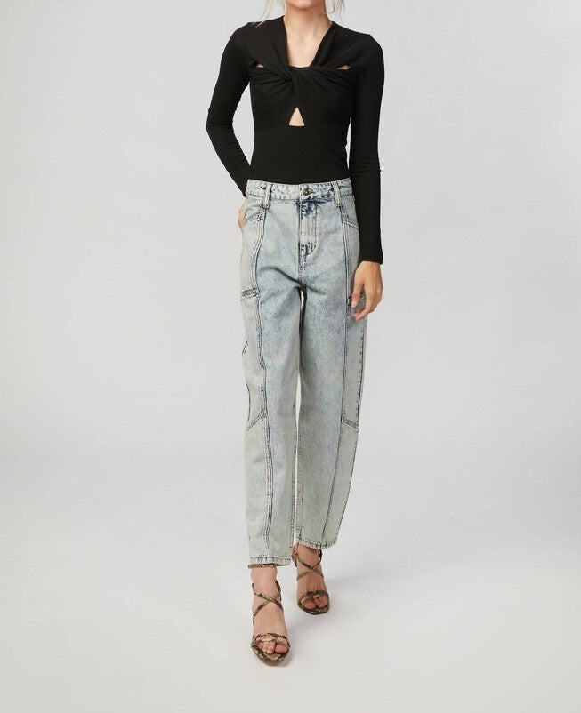 LARA CROFT JEANS IN WASHED BLUE, Washed Blue / Light Wash, hi-res image number null