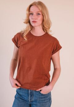 Plus Jane Cuffed Hemp Tee