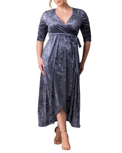 Cara Velvet Wrap Dress