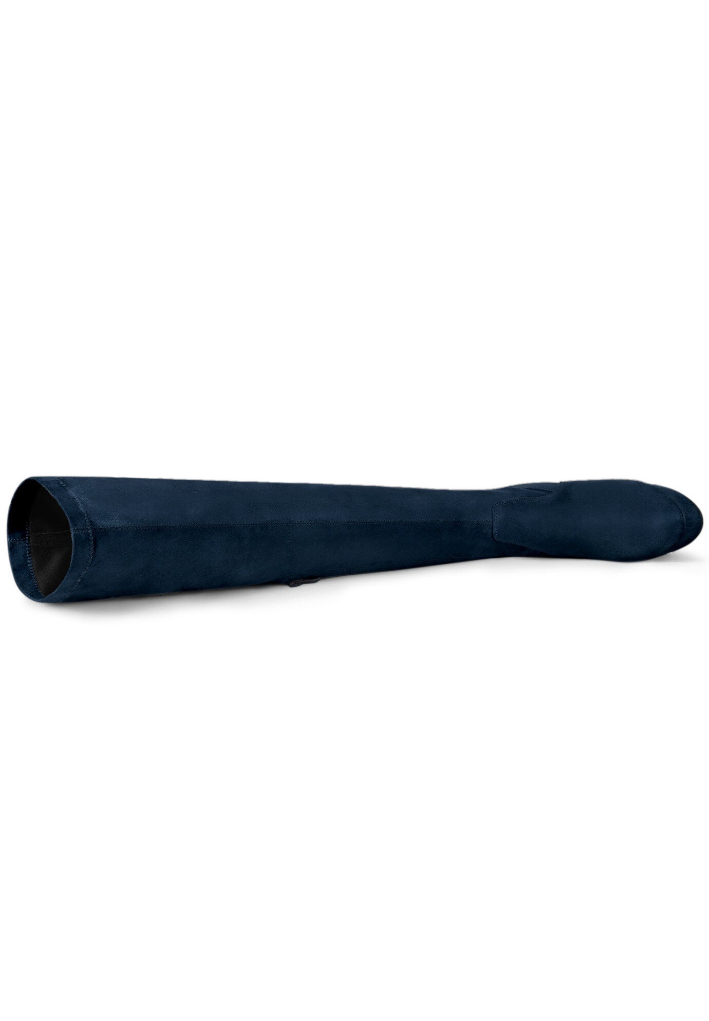 PLATFORM BLOCK HEEL OVER KNEE HIGH BOOTS, Navy Blue / Navy, alternate image number 4