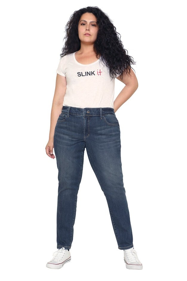 High Rise Ankle Skinny - Flora, FLORA / Dark Wash, hi-res image number 0