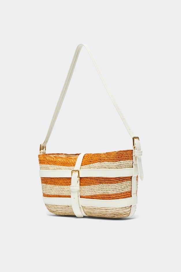 Watermill Shoulder Bag, Orange Striped / Orange, alternate image number 1