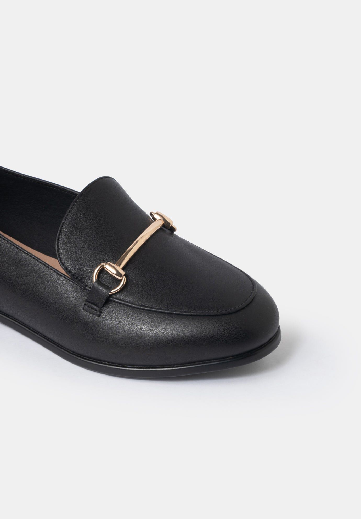 Brooke Flat Loafers, Black / Black, alternate image number 2