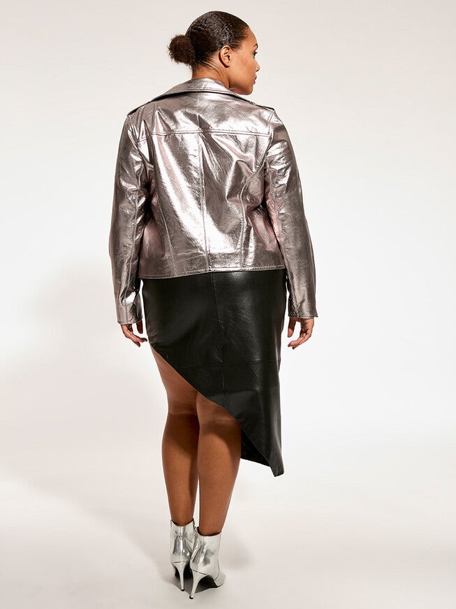 CULT UPCYCLED LEATHER JACKET, , alternate image number 9
