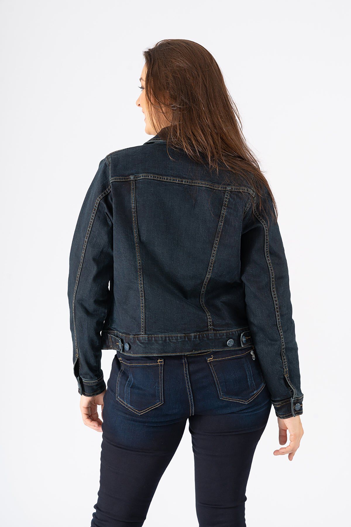 Denim Jacket - Steph, STEPH / Dark Wash, alternate image number 3