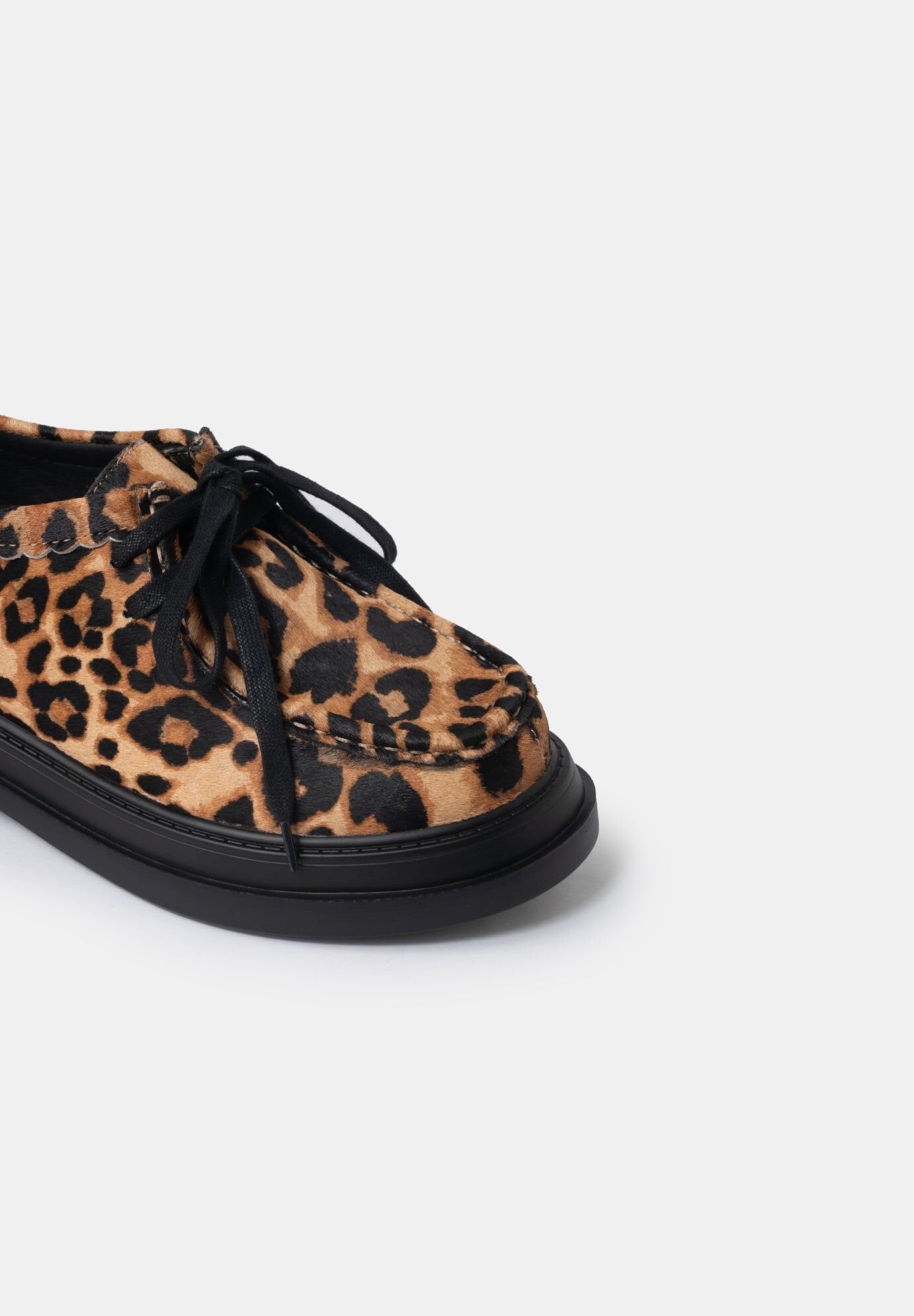 Marnie Lace-Up Moccasins, Leopard Print / see-description, alternate image number 2