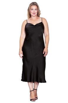 Cowl Neck Midi Tank Dress