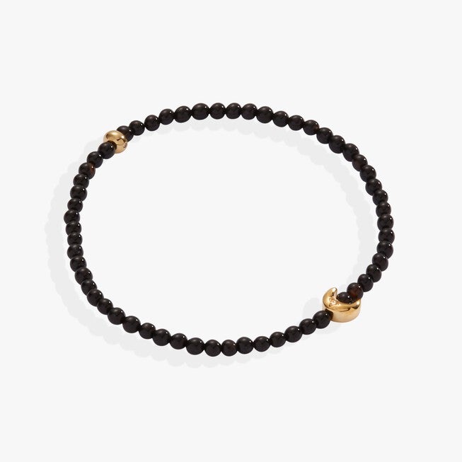 Moon Onyx Mini Stretch Bracelet, Onyx / Black, hi-res image number 0