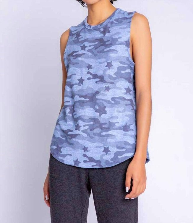 STARLIGHT TANK TOP IN DENIM, Denim / Light Blue, hi-res image number 0