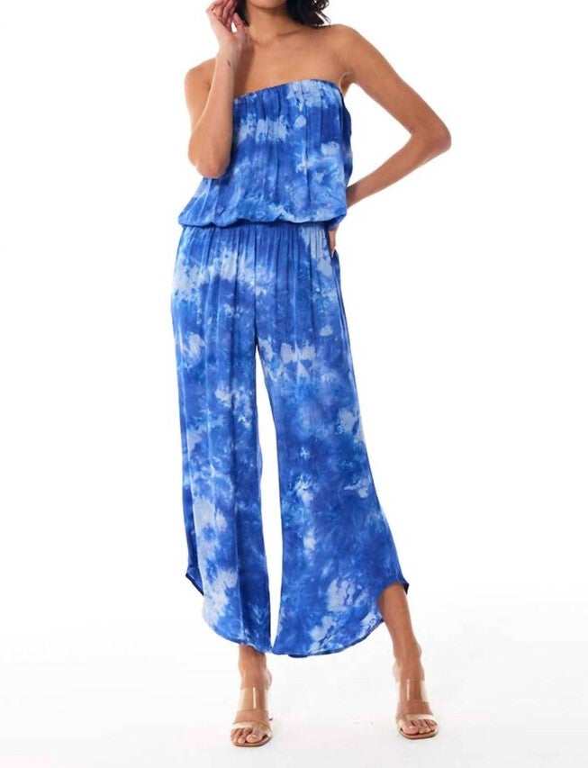 AVAIANA JUMPSUIT, Mazarine / Azure Blue, alternate image number 1