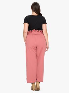 KATHLEEN PAPERBAG PANTS, Cinnamon New / Pink, alternate image number 2