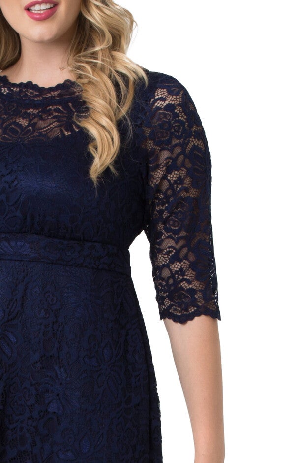 Leona Lace Gown, NOCTURNAL NAVY / Navy, alternate image number null