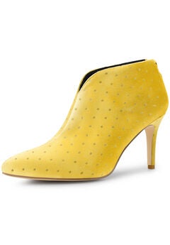 V SHAPED CUTOUT POINTED TOE BOOTIES