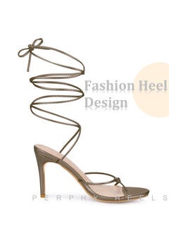 Lace Up Slingback Strappy Stiletto Heels Sandals