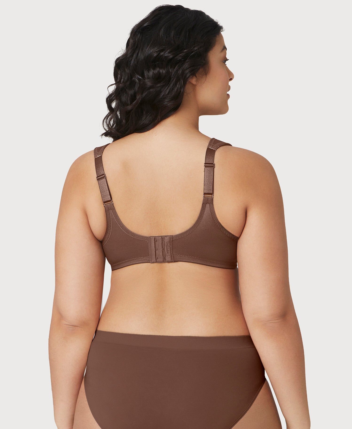 Low Cut WonderWire Lace Bra, Mocha / Brown, alternate image number 1