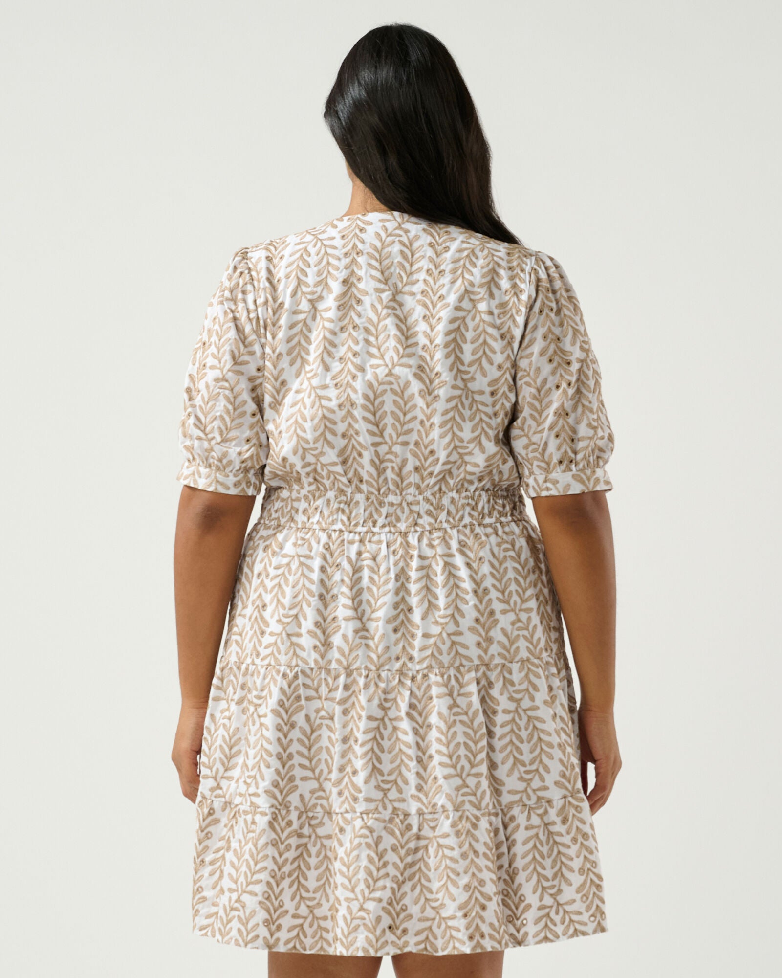 La Croisette Cotton Mini Dress, SandMilk / Beige, alternate image number 3