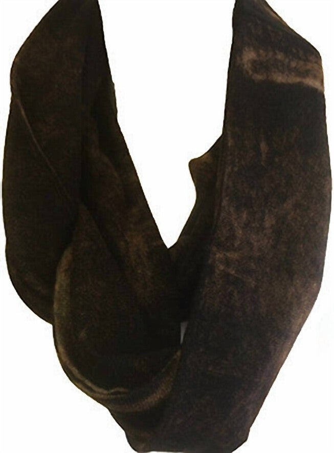 BLEACHED INFINITY SCARF IN BROWN, Brown / Brown, hi-res image number 0