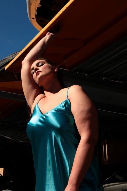 The Best Curve Bias Cut Bamboo Slip Dress, Turquoise Blue / Turquoise, alternate image number null