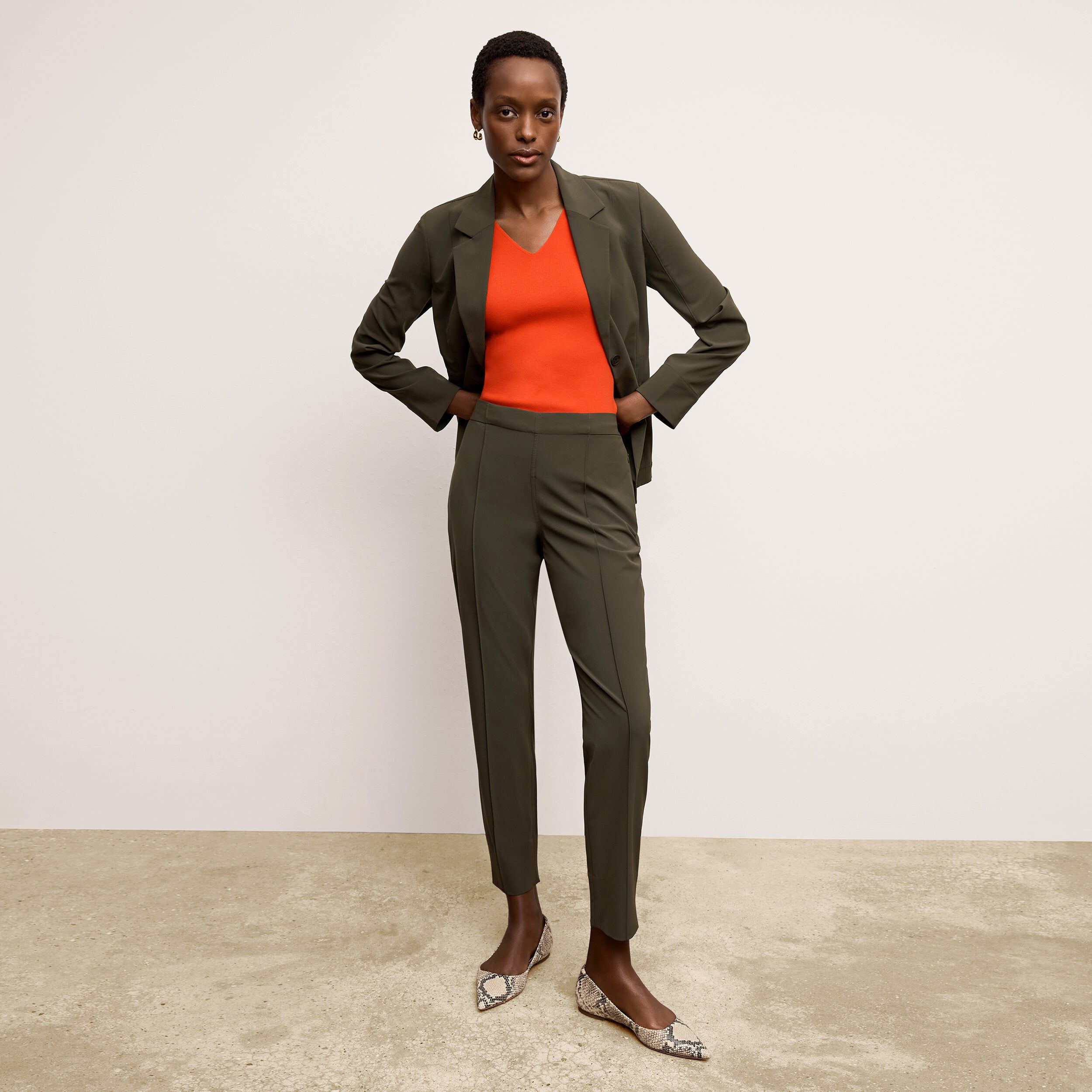 Moreland Travel Blazer - OrigamiTech, Olive / Olive Green, alternate image number 3