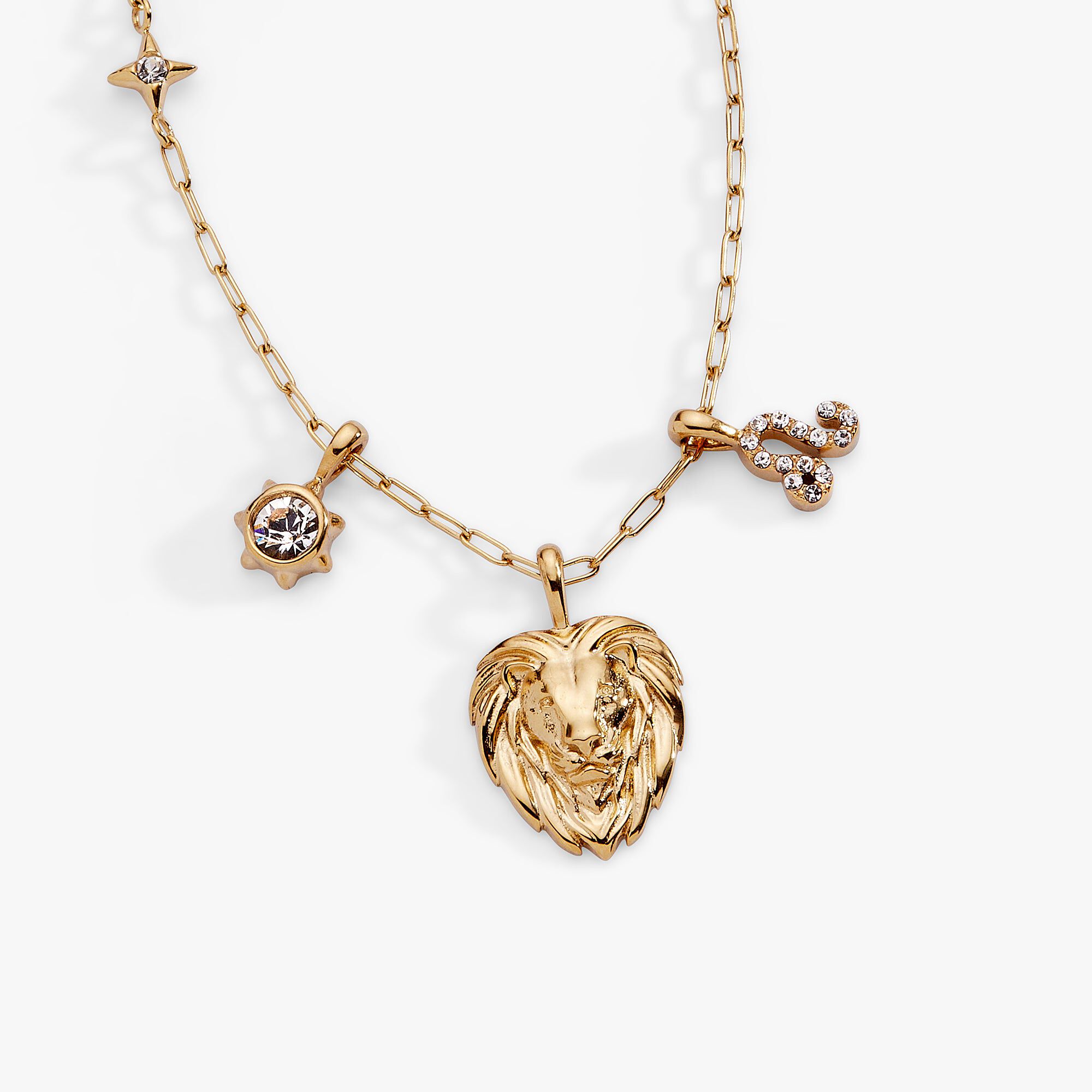 Zodiac Charm Cluster, Leo / Gold, alternate image number 2