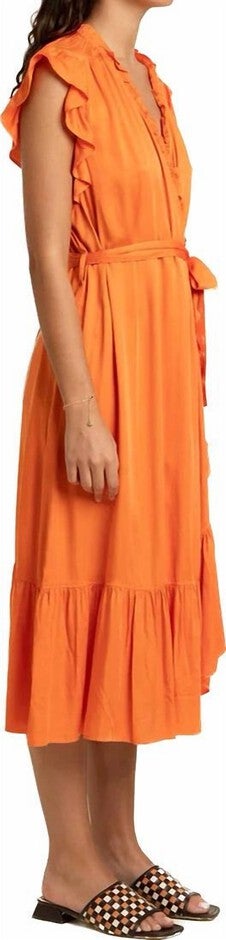 SUMMER DRESS IN ORANGE, Orange / Orange, alternate image number null