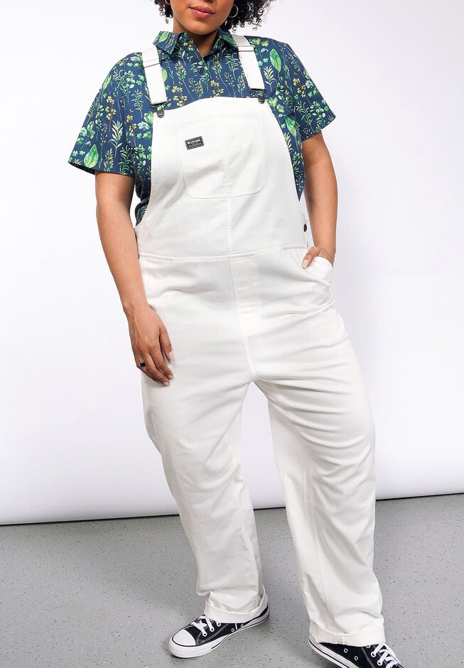 The Essential Herringbone Overall, WHITE / White, hi-res image number 0