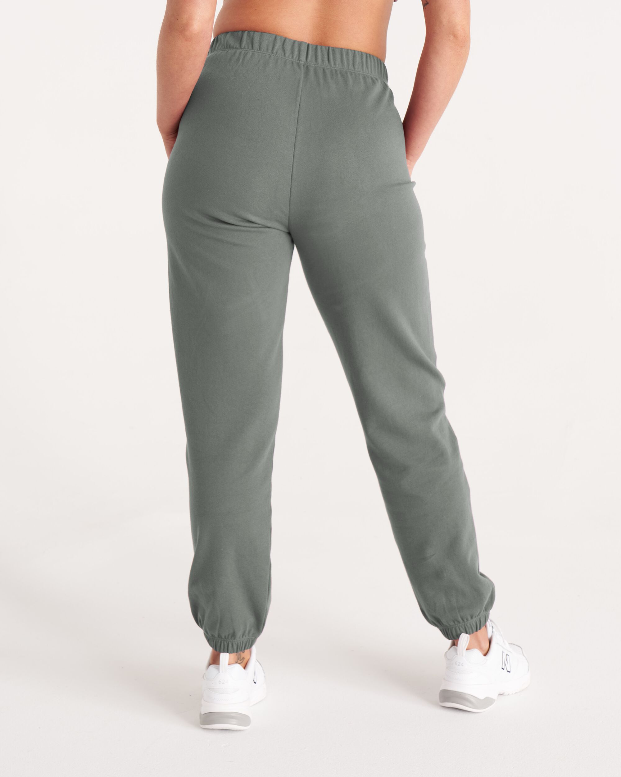 The Sweat Pant, Thyme / Hunter Green, alternate image number 1