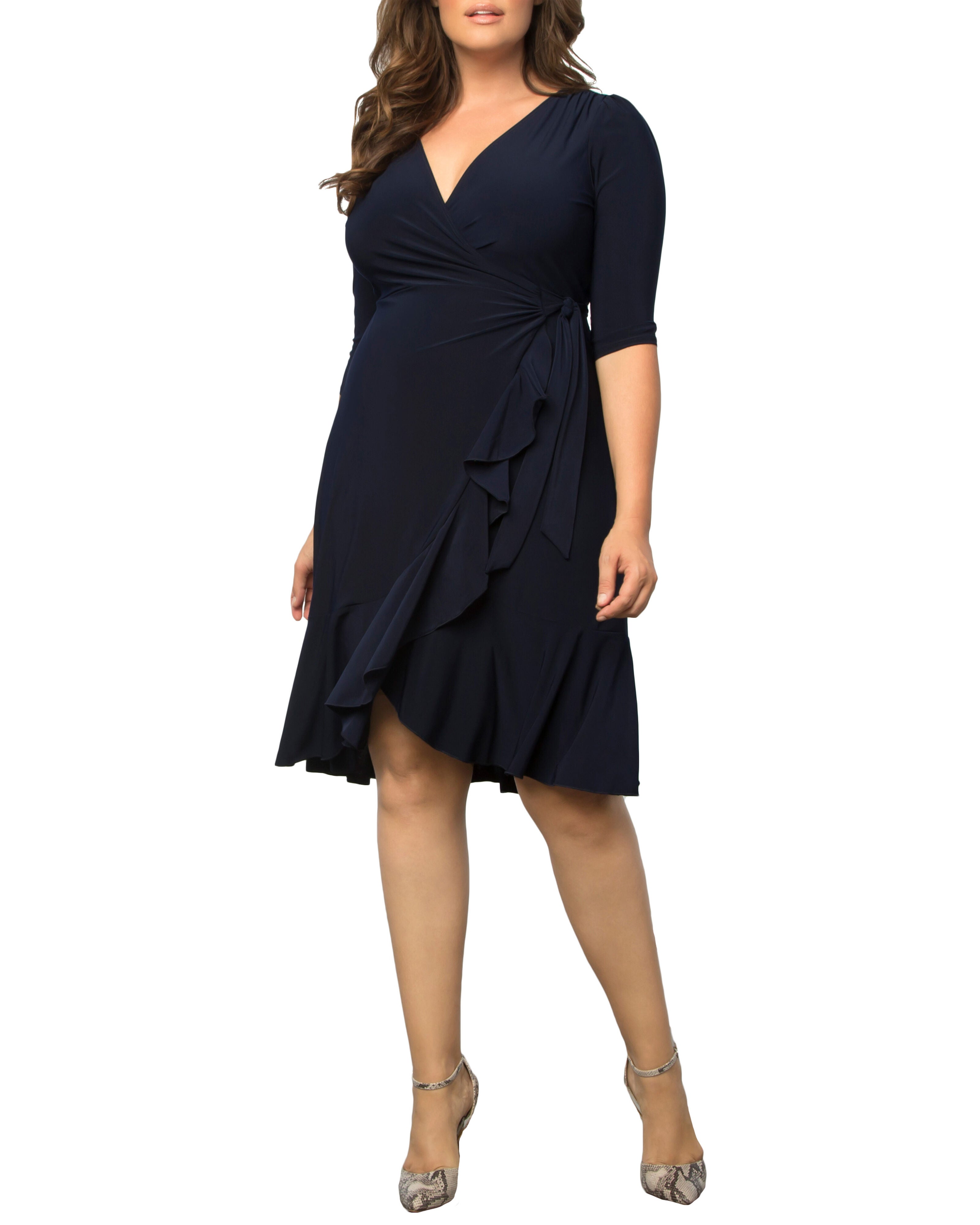Whimsy Wrap Dress, NOUVEAU NAVY / Navy, hi-res image number 0