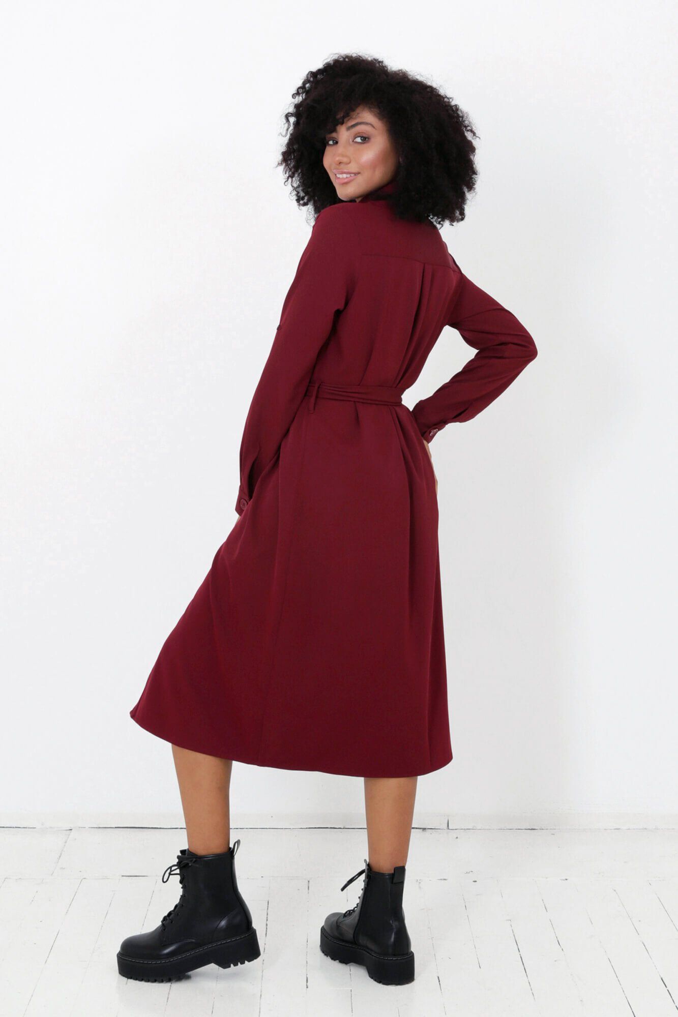 Gigi Button Down Shirt Dress, , alternate image number 6