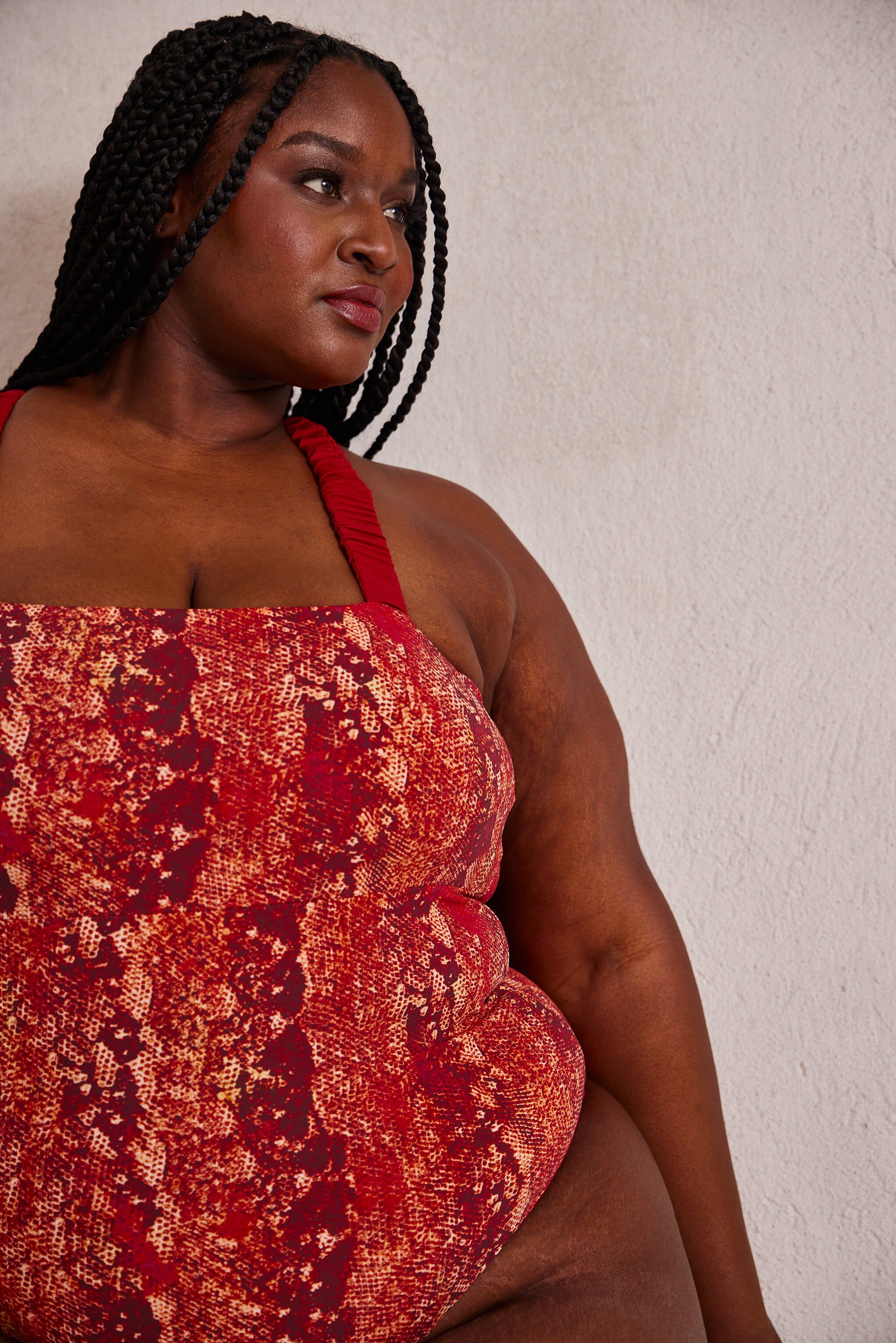 Wave One Piece II, IguanaMerlot / Red, alternate image number 4