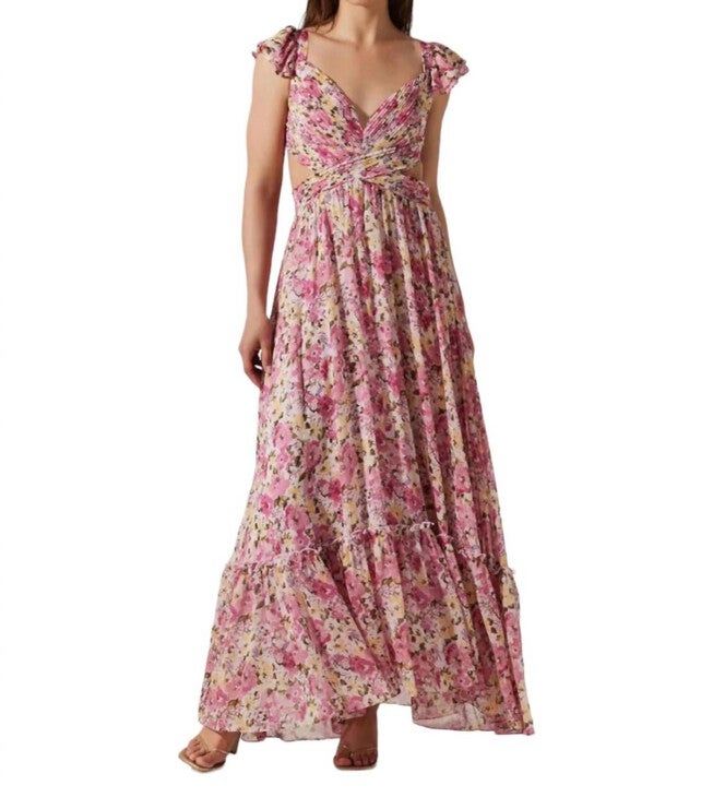 PRIMROSE DRESS, Pink Floral / Pink, hi-res image number null