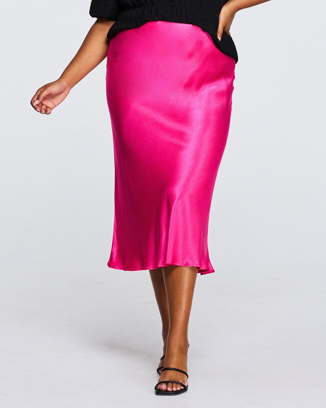 Corsica Bias Skirt, Magenta / Deep Fuchsia, hi-res image number null