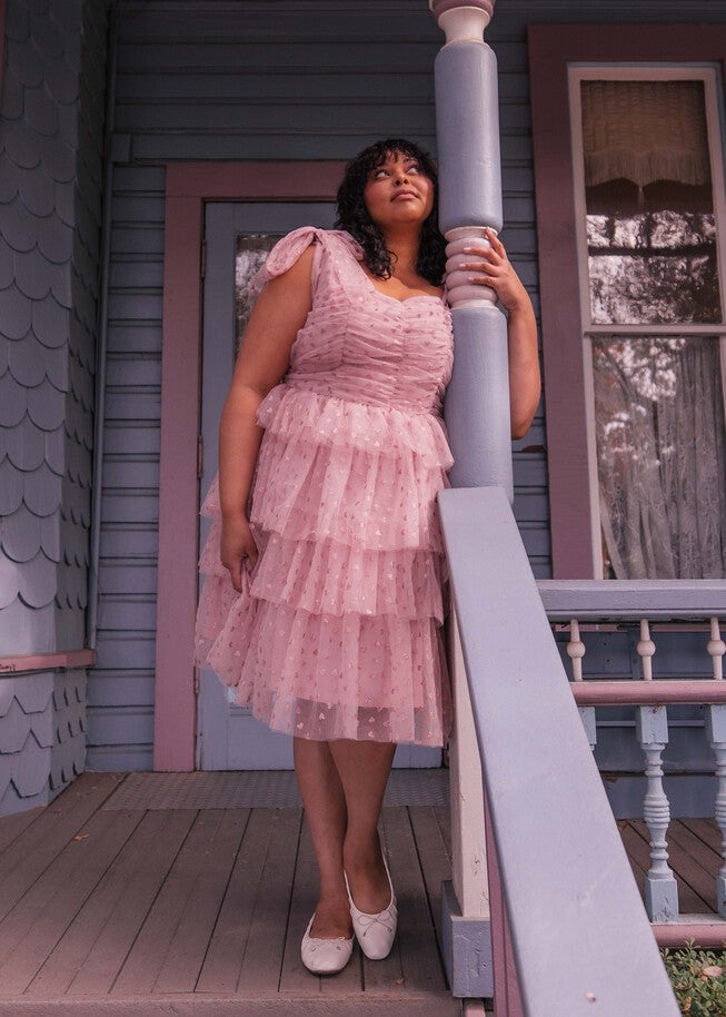 Valentina Dress, Pink / Pink, alternate image number 1
