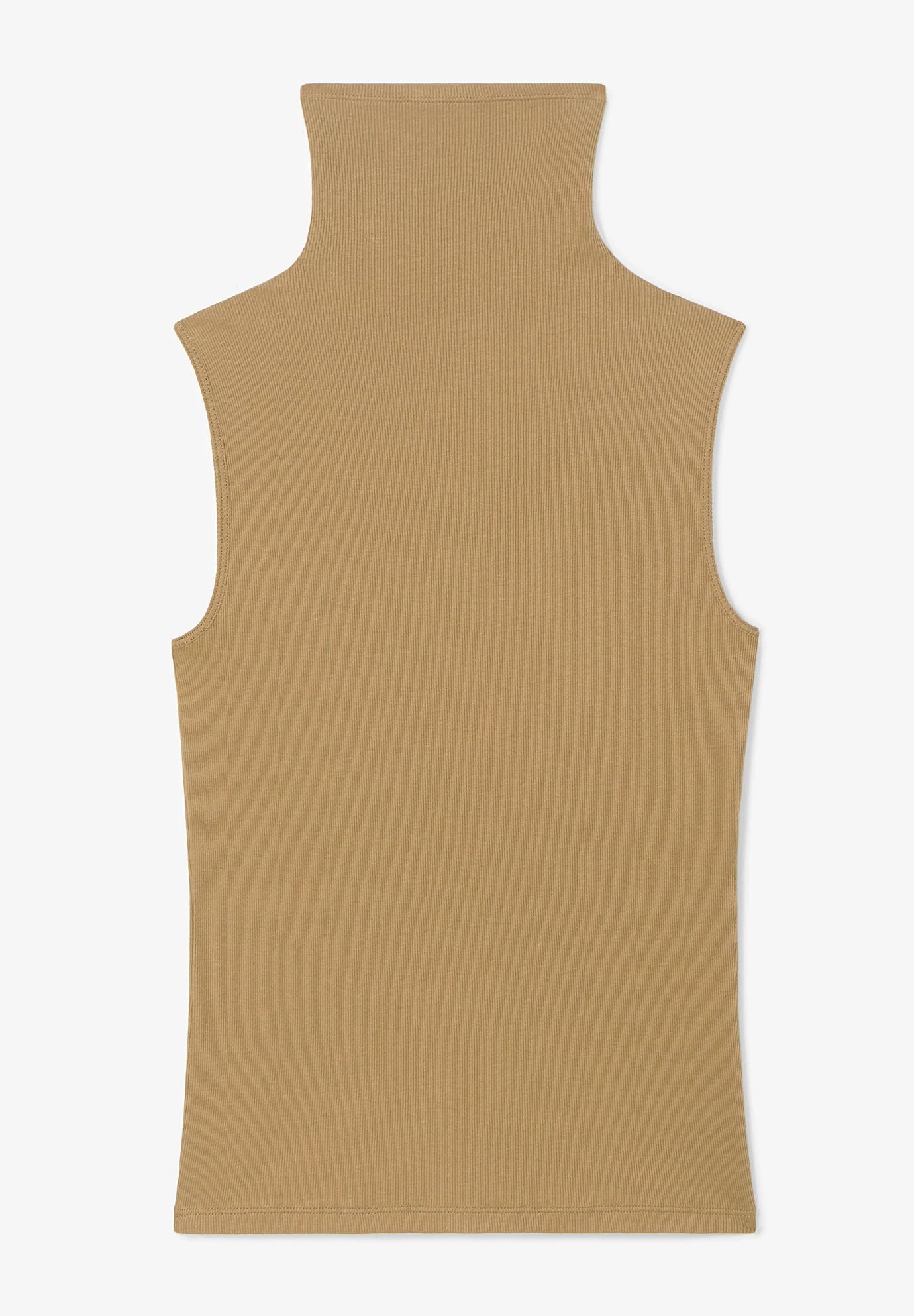 Jett Tank - Organic Ribbed Pima Cotton, Saddle / Brown, alternate image number 6