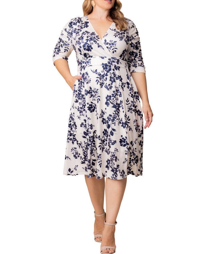 Gabriella Dress, IVORY FLORALS / Ivory, hi-res image number 0