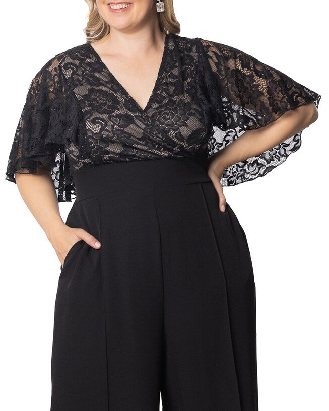 Helena Lace Jumpsuit, BLACK NOIR / Black, alternate image number null