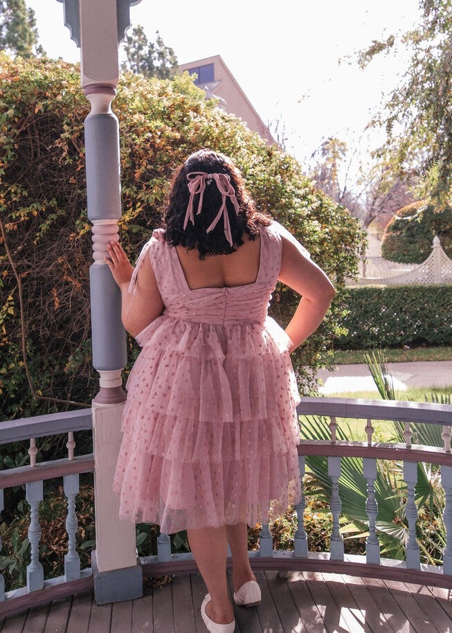 Valentina Dress, Pink / Pink, alternate image number 3